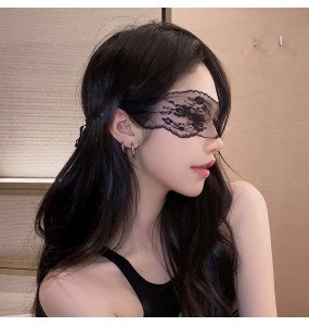 FEE ET MOI - French Elegant Sheer Lace Eye Mask (Black)